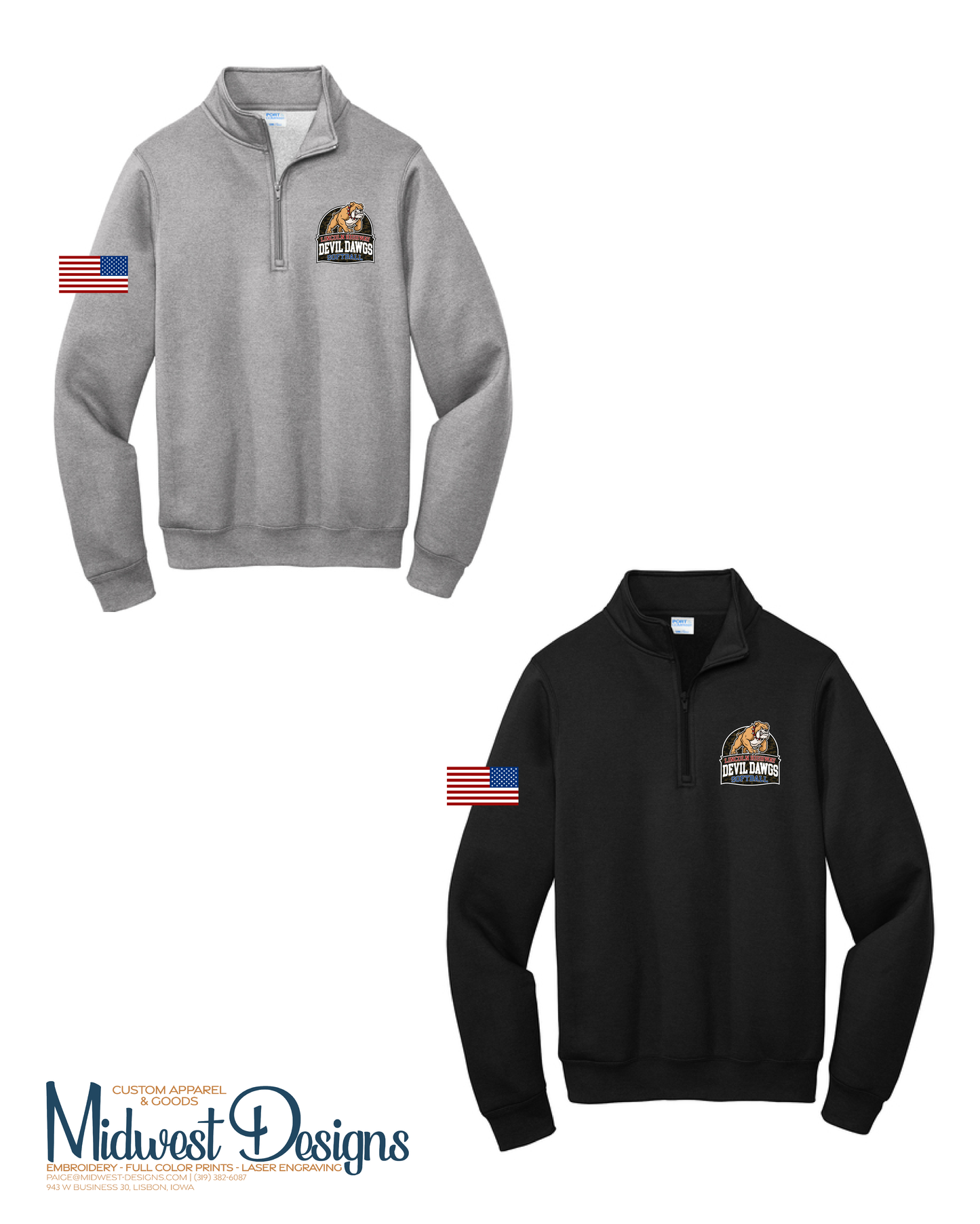 LHDD 1/4 Zip Sweatshirt