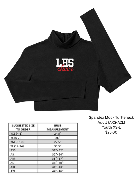 LHS Cheer Mock Turtleneck